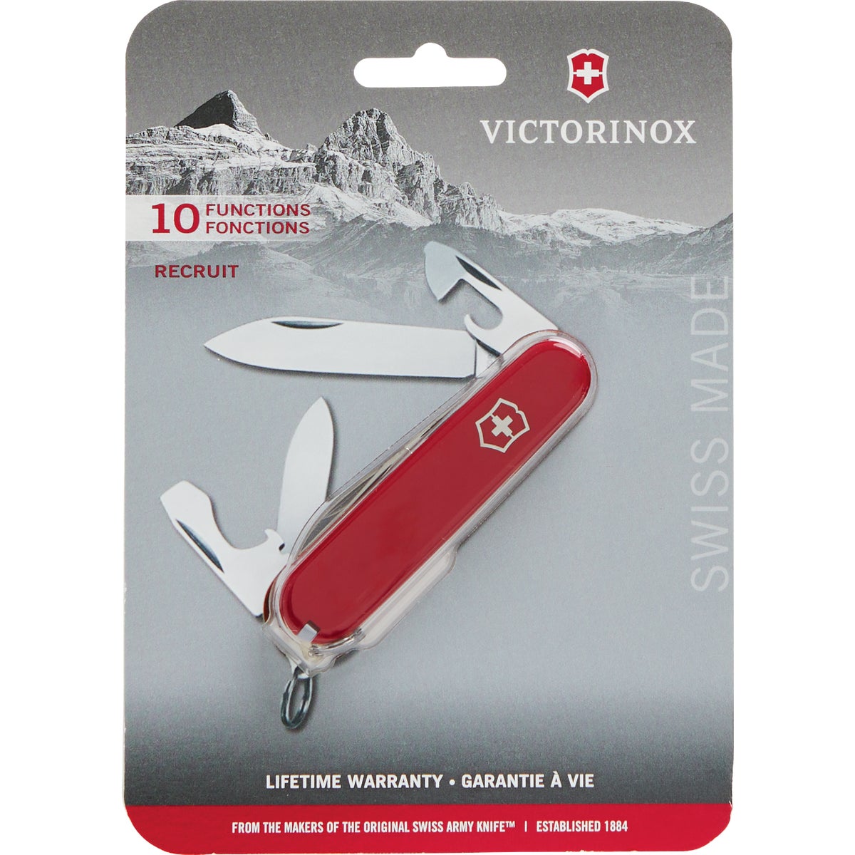 Victorinox Recruit 10-Function 3.3 In. Red Swiss Army Knife Image 2