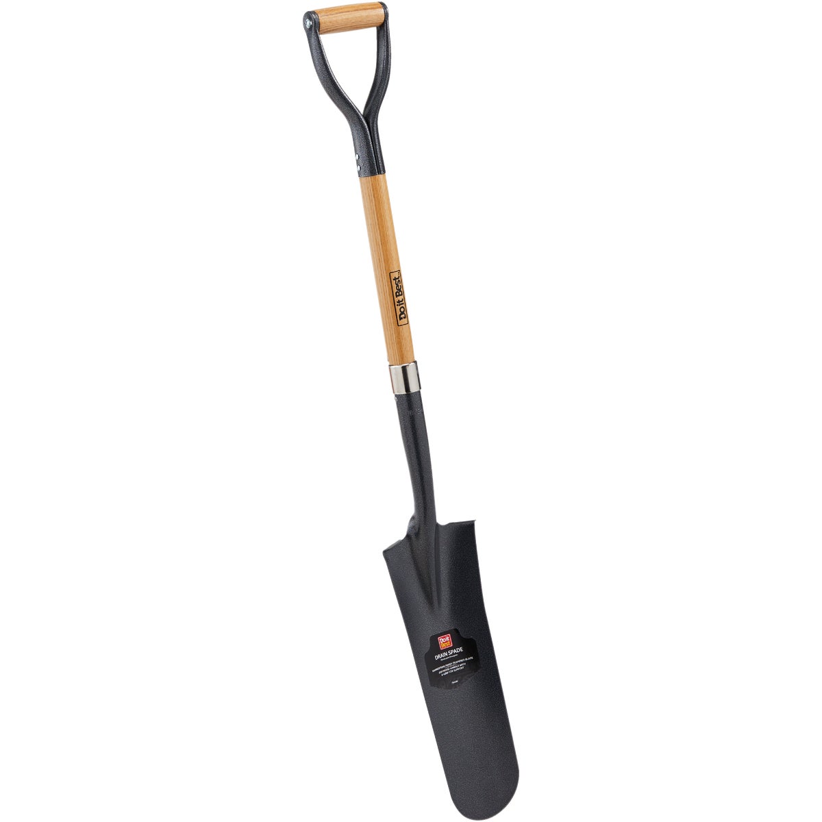 Do it Best 29 In. Wood D-Handle Round Point Drain Spade
