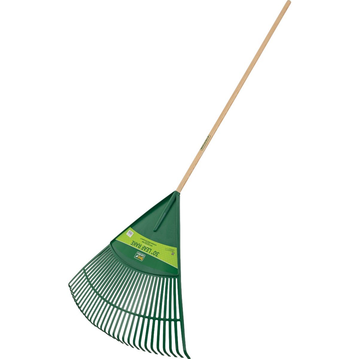 Best Garden 30 In. Poly Leaf Rake with 48 In. Wood Handle (30-Tine) Image 2