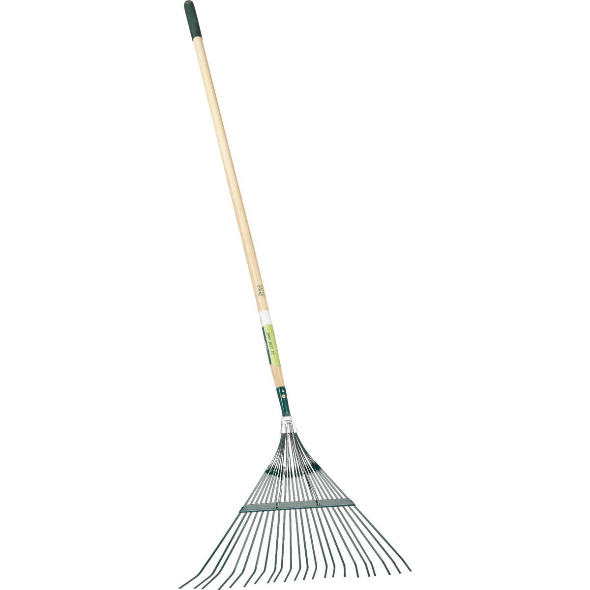 Best Garden 22 In. Steel Leaf Rake with 48 In. Wood Handle (22-Tine) Image 2