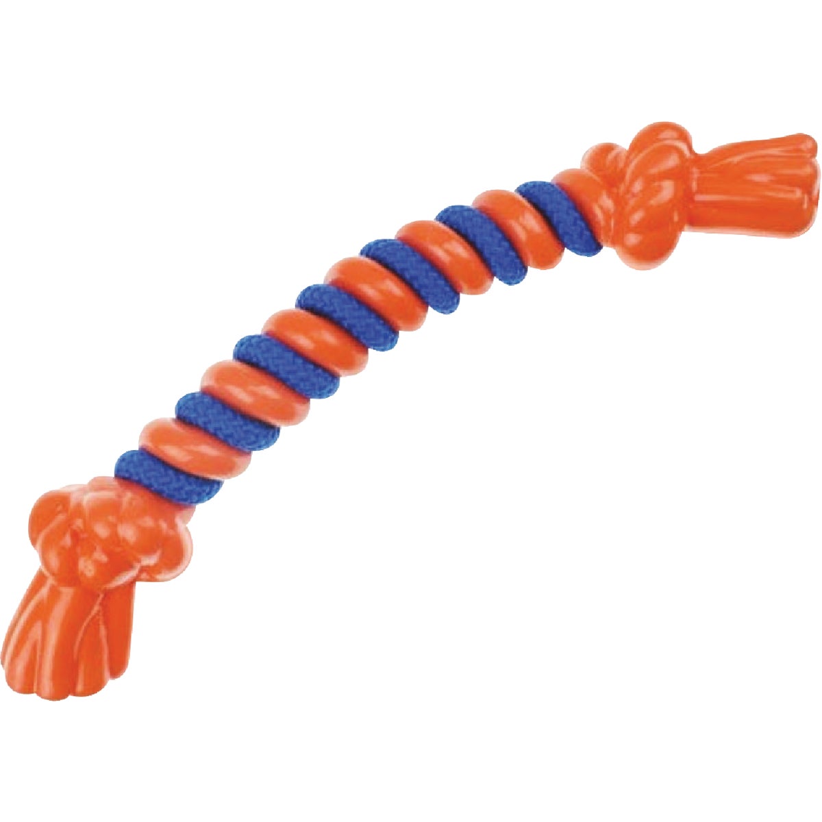 Boss Pet Infinity TPR/Rope Bone Large Orange Dog Toy