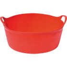Tuff Stuff 4 Gal. Red Short Plastic Flex Tub Image 1
