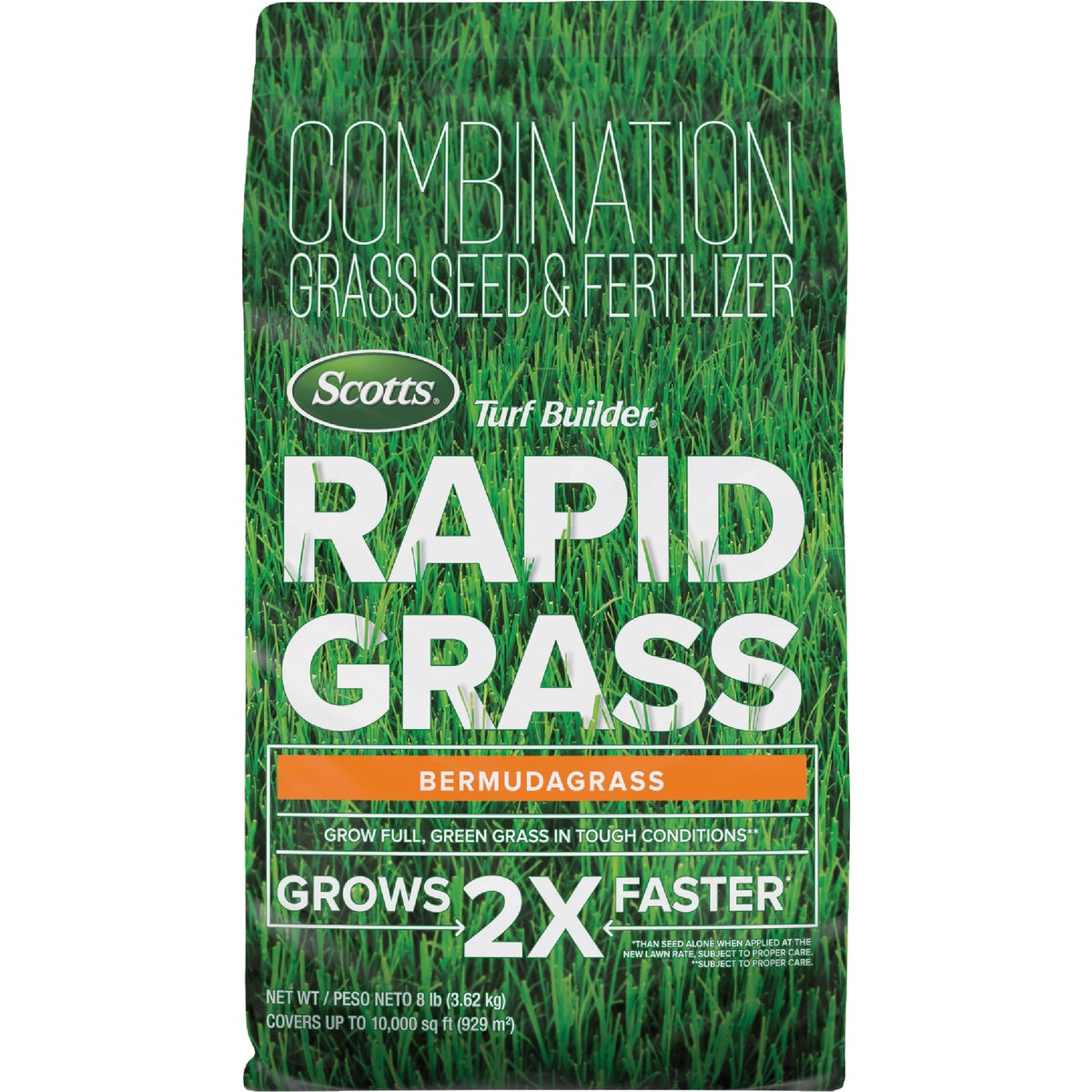 Scotts Turf Builder Rapid Grass 8 Lb. 3000 Sq. Ft. Bermudagrass Seed & Fertilizer Combination Image 1