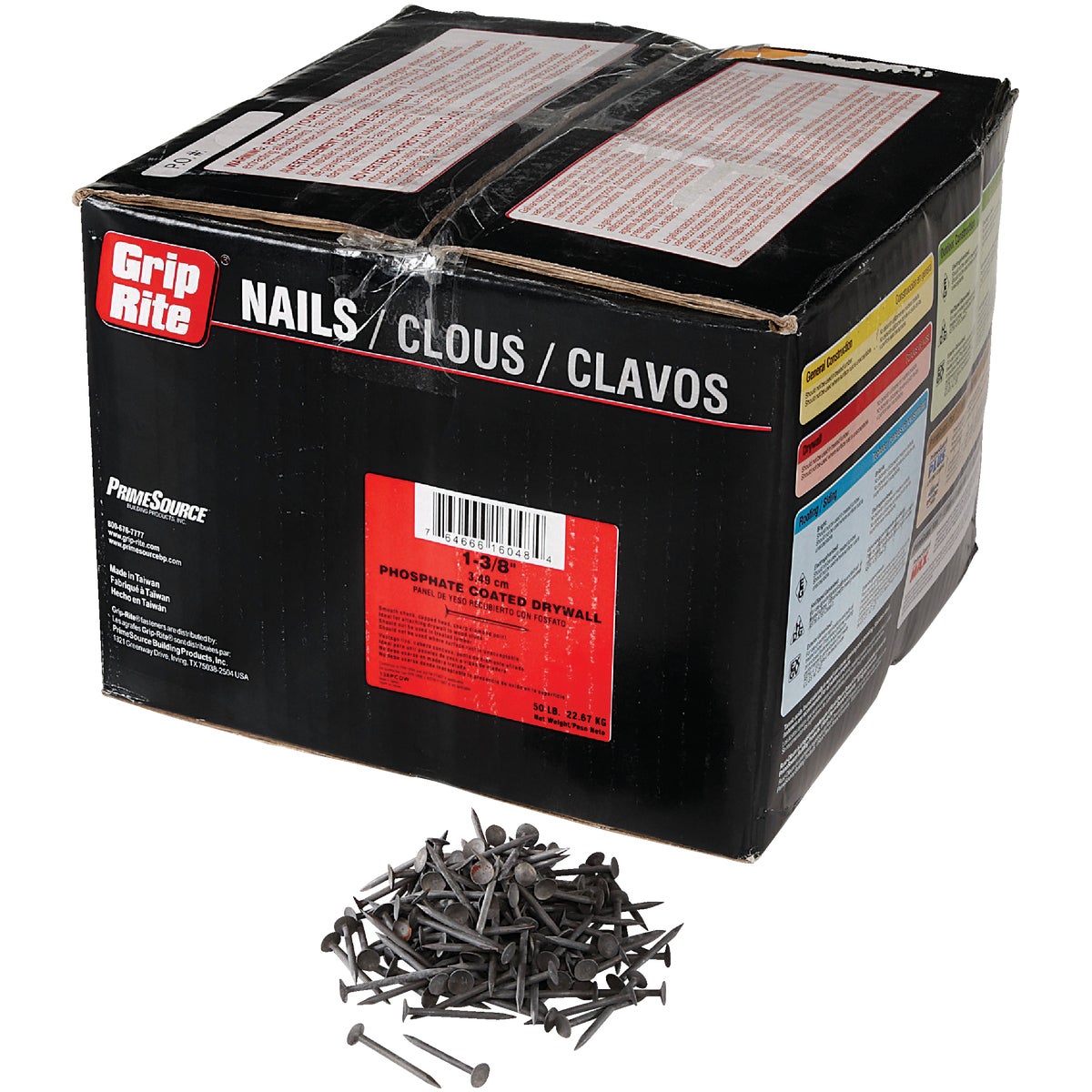 Do it Best 1-3/8 In. 12.5 ga Phosphate Coated Drywall Nails (16,000 Ct., 50 Lb.) Image 2