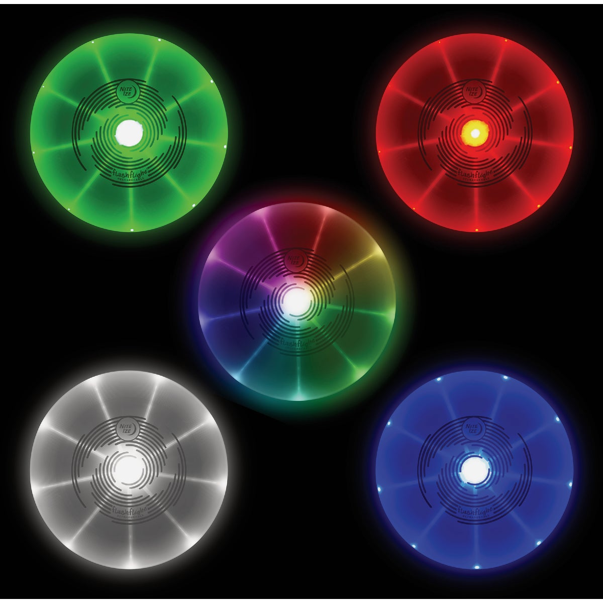 Nite Ize 10.75 In. Dia. Rechargeable Light Up Flying Disc Image 3