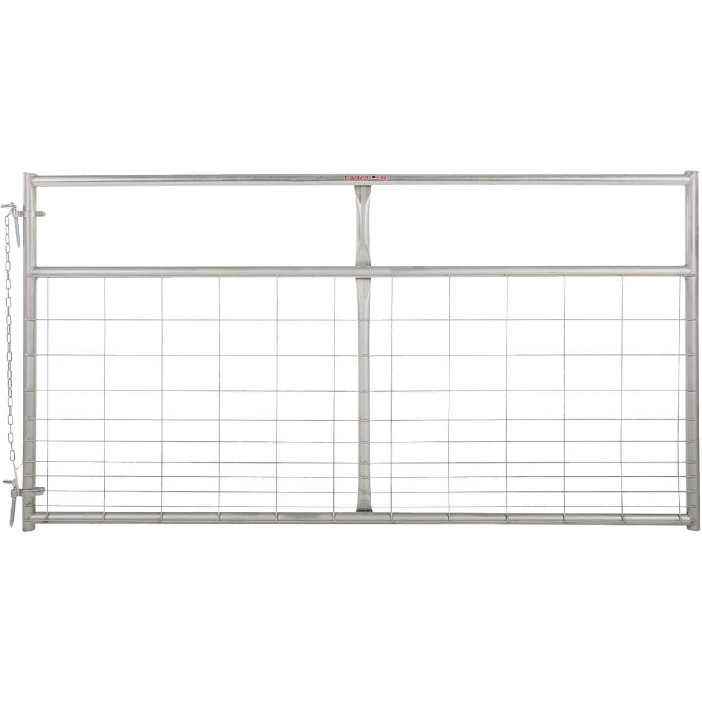 Tarter Watchman 50 In. H. x 8 Ft. L. x 1-3/4 In. Tube Diameter Galvanized Tube Gate Image 1