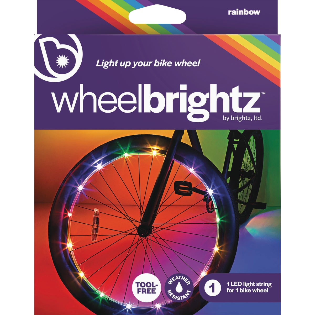 Wheelbrightz LED Rainbow Bicycle Light Image 1