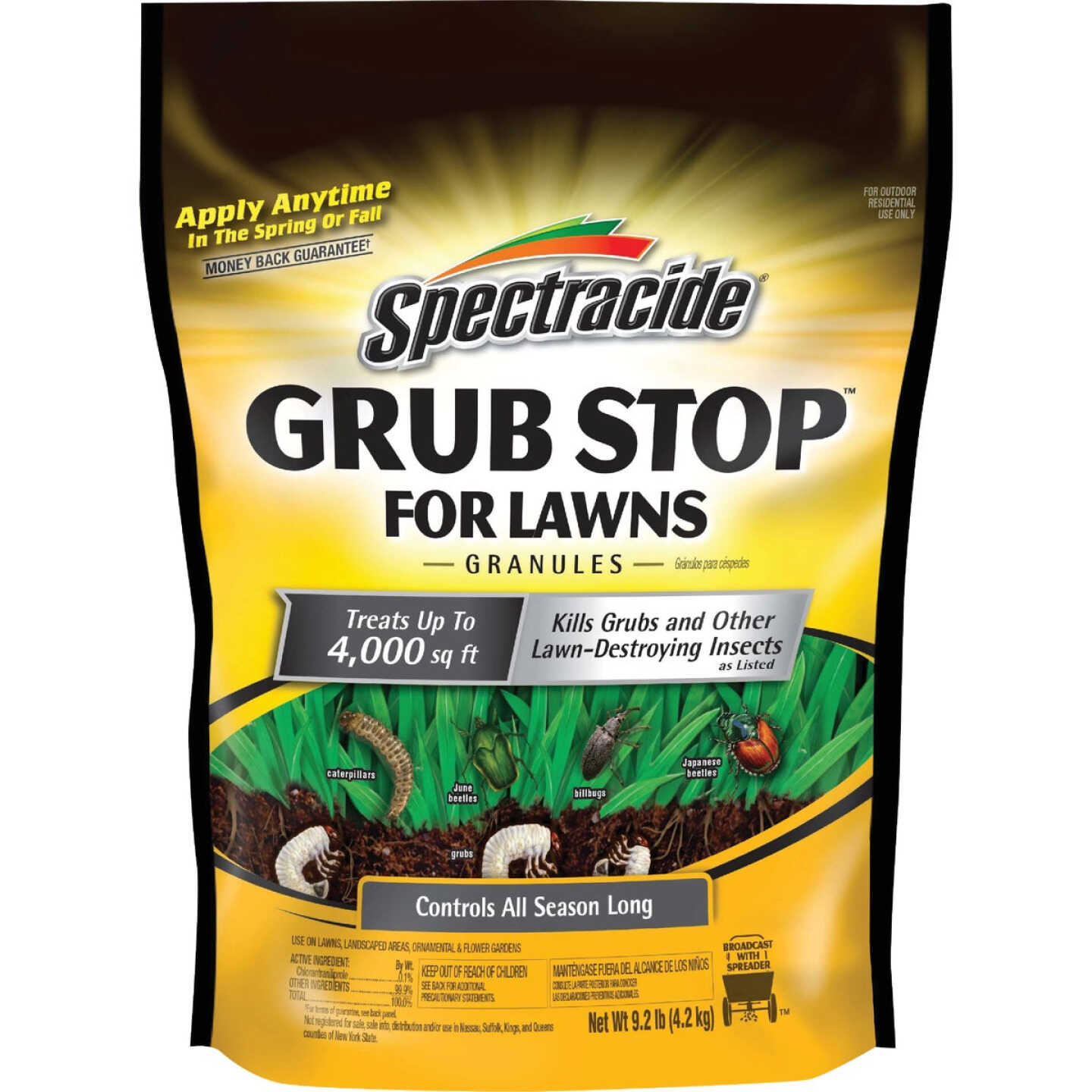 Spectracide Grub Stop for Lawns 9.2 Lb. Granules Grub Killer Image 1