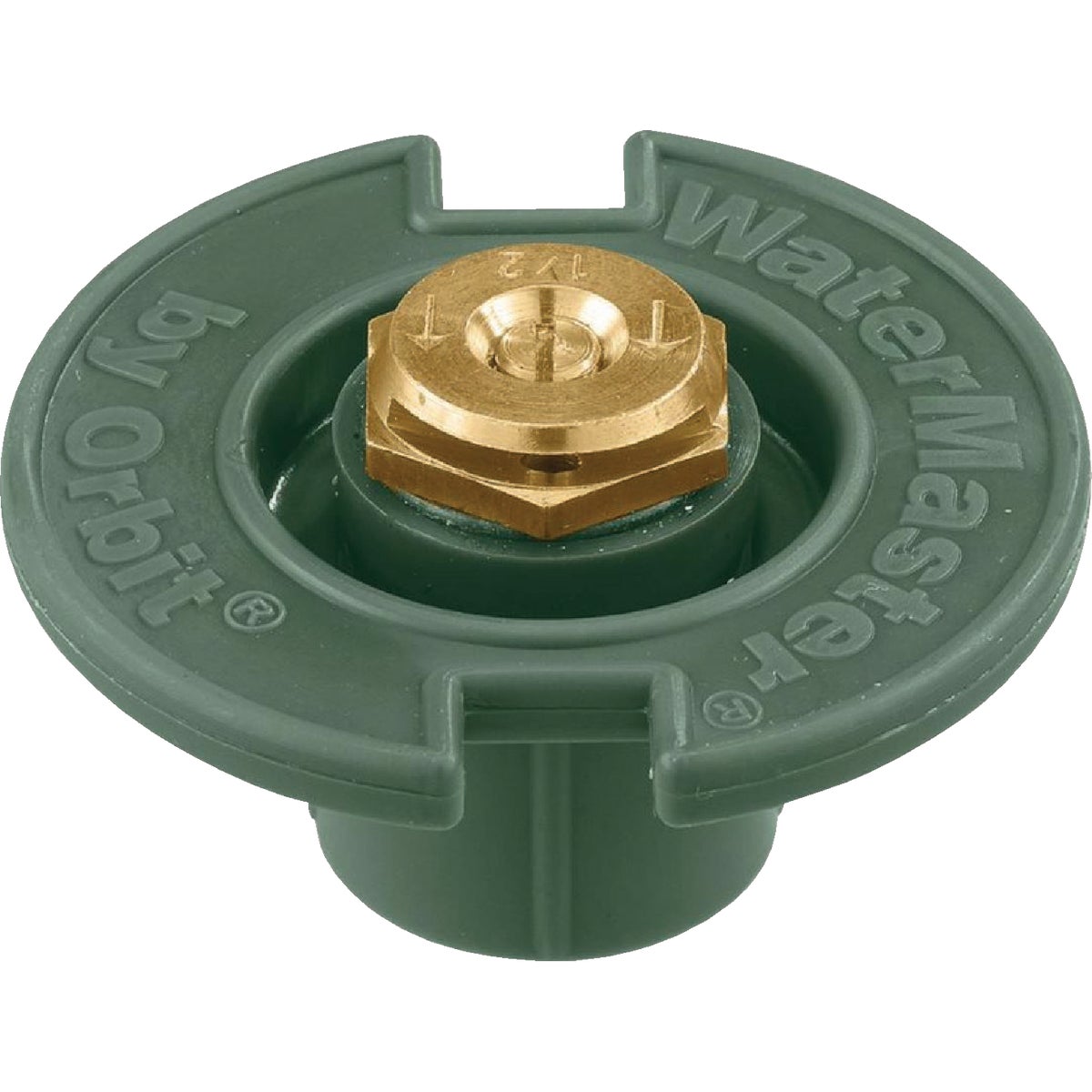 Orbit Flush Head Sprinkler with 15 Ft. Half Pattern Brass Nozzle Image 1