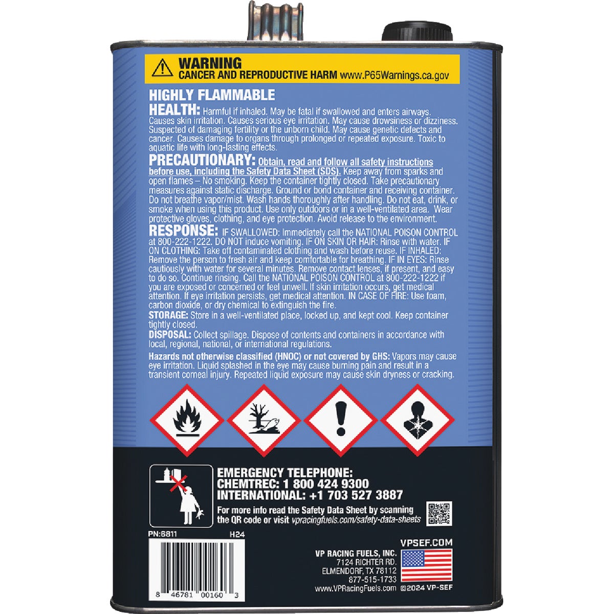 VP Racing Fuels Gal. 40:1/50:1 Ethanol-Free Multi-Mix Gas & Oil Pre-Mix Image 3