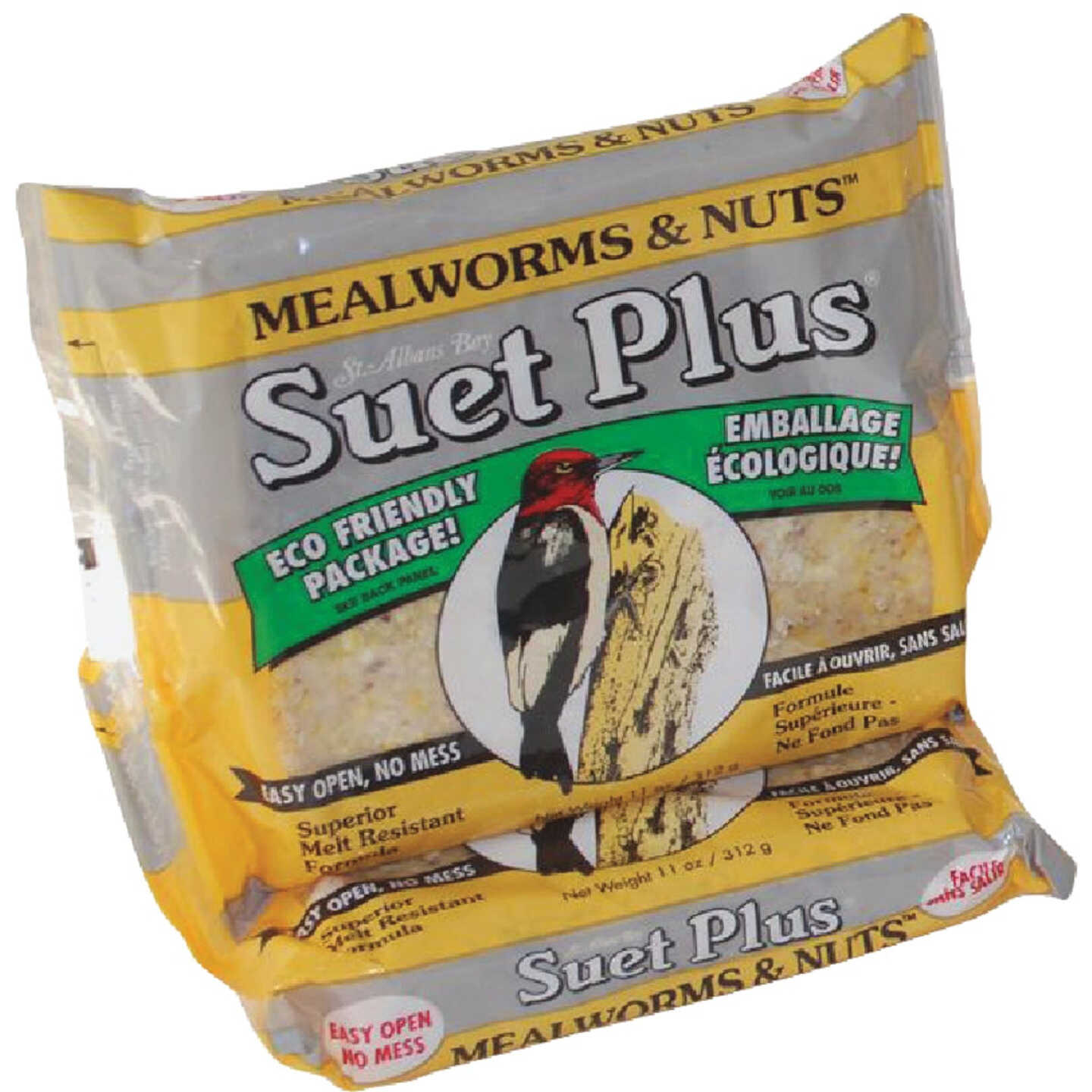 Suet Plus 11 Oz. Mealworms & Nuts Suet Image 1