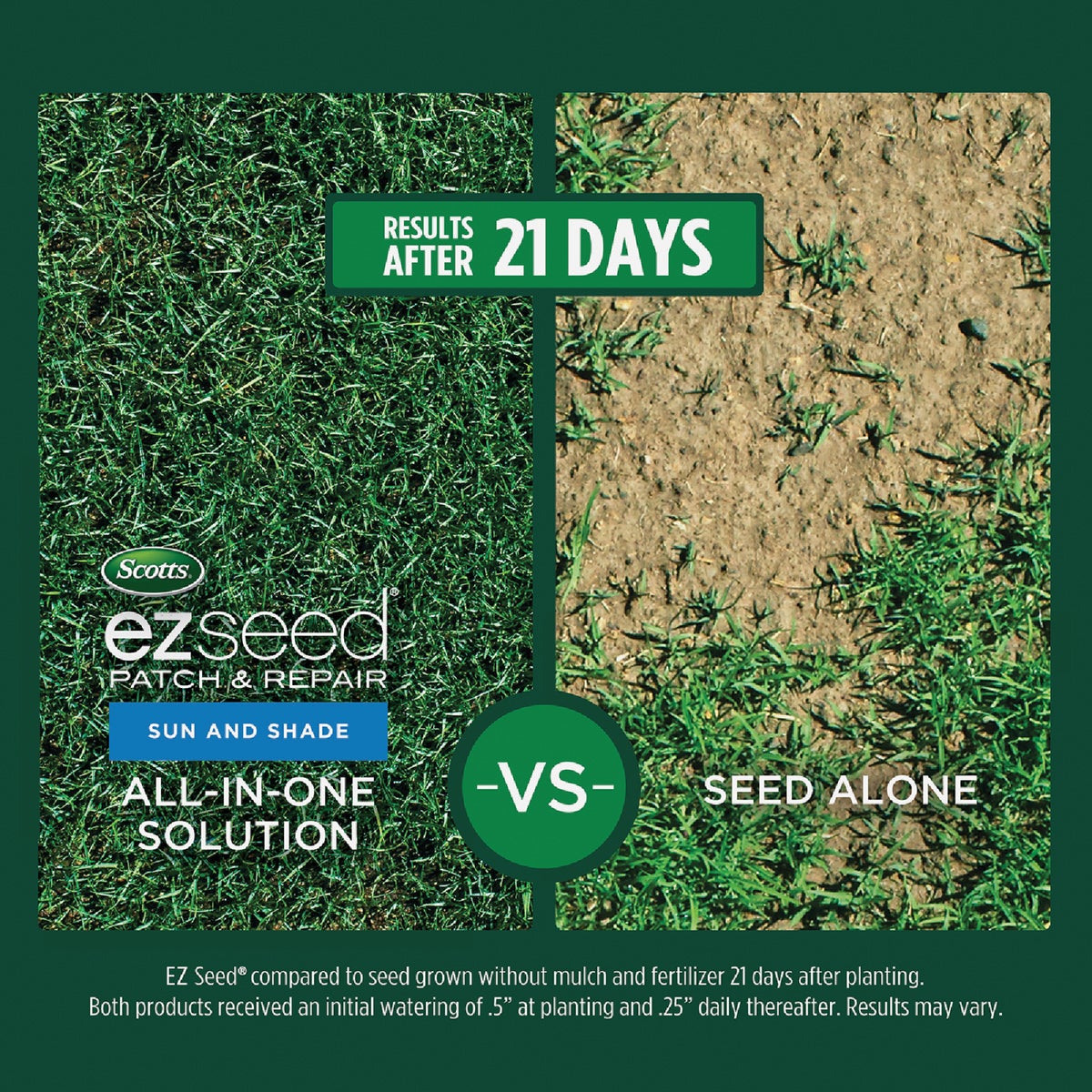 Scotts EZ Seed 3.75 Lb. 85 Sq. Ft. Patch & Repair Sun and Shade Mulch, Seed and Fertilizer Combination Image 2