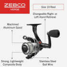 Zebco Verge Size 10 15 Lb. Spinning Fishing Reel Image 2