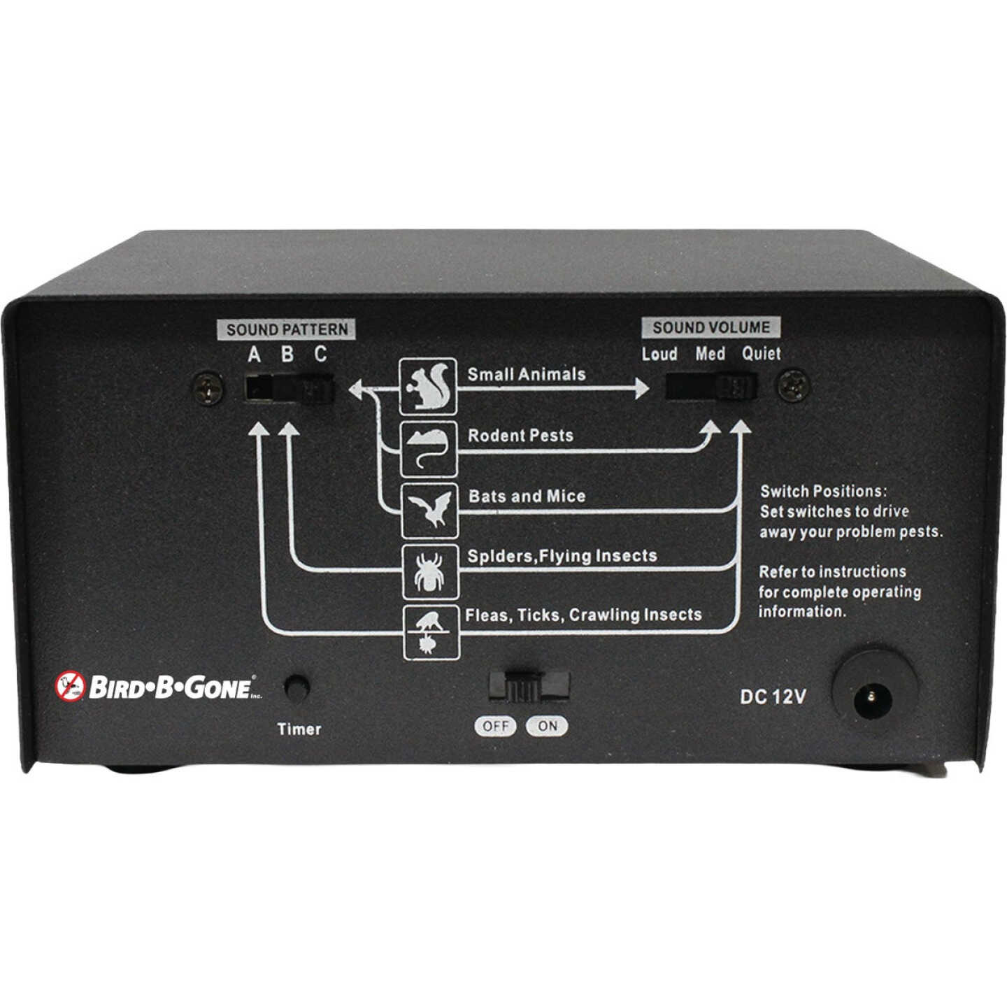 Bird-B-Gone Critter Shield Battery-Powered Sonic Animal Repeller Image 3