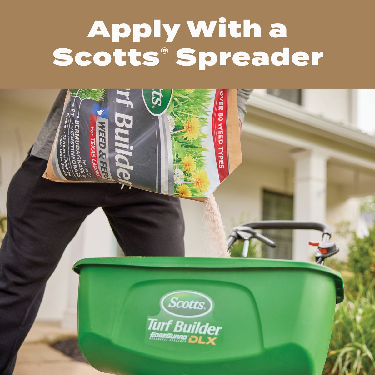 Scotts Turf Builder 22.4 Lb. 8000 Sq. Ft. 29-0-10 Weed & Feed for Texas Lawns Image 7