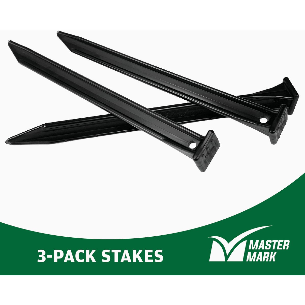 Master Mark 10 In. ABS Black Multipurpose Landscape Stakes (3-Pack) Image 3