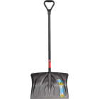Suncast 20 In. Graphite Steel Core Snow Shovel & Pusher with Steel Wear Strip & 38 In. Steel Handle Image 2