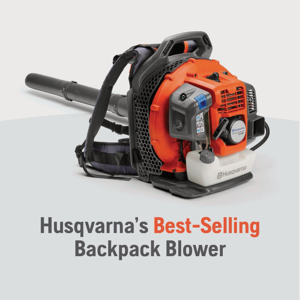 Husqvarna 150BT 50.2cc 2-Cycle Gas 434 CFM 251 MPH Backpack Leaf Blower Image 4