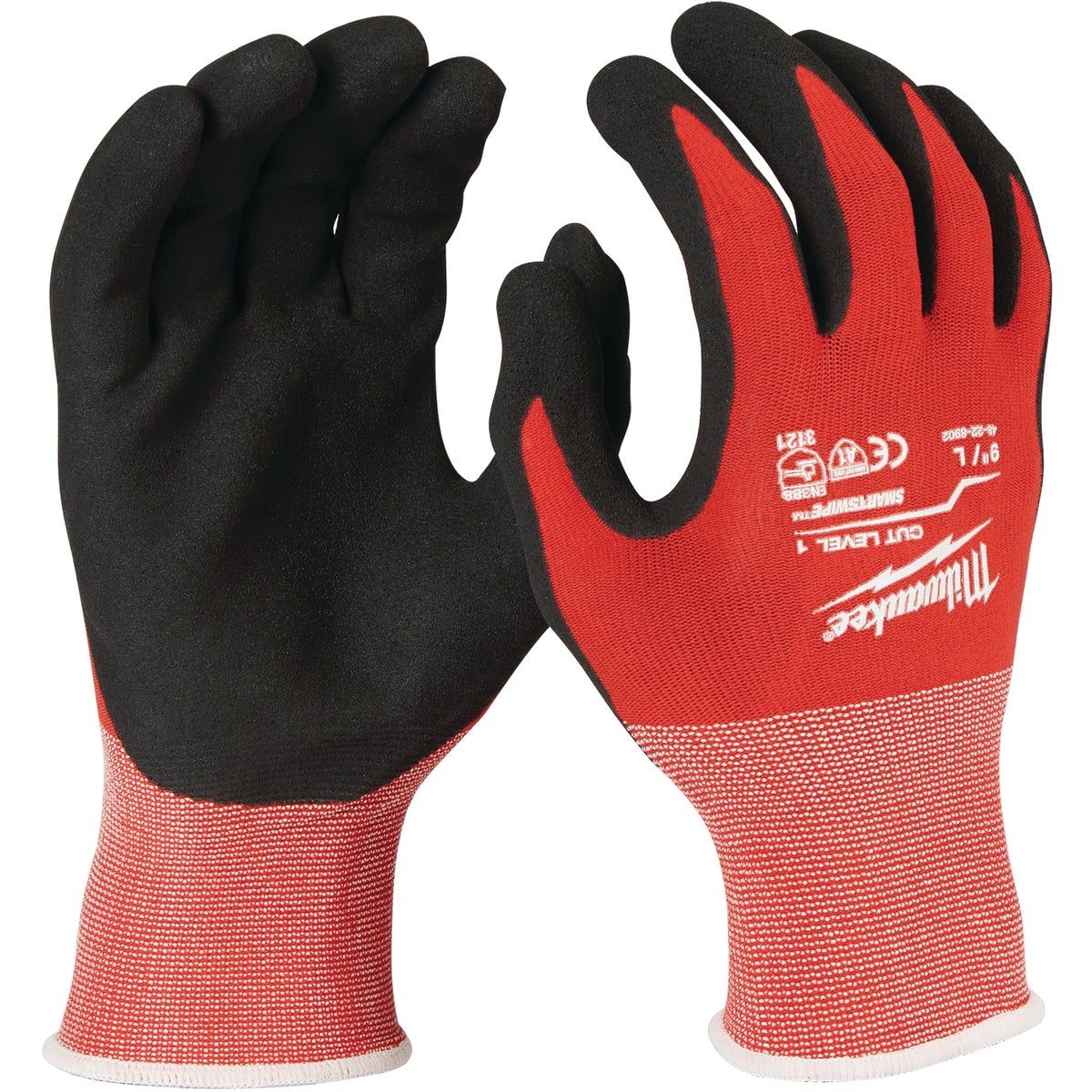 Milwaukee Unisex Large Nitrile Coated Cut Level 1 Work Glove