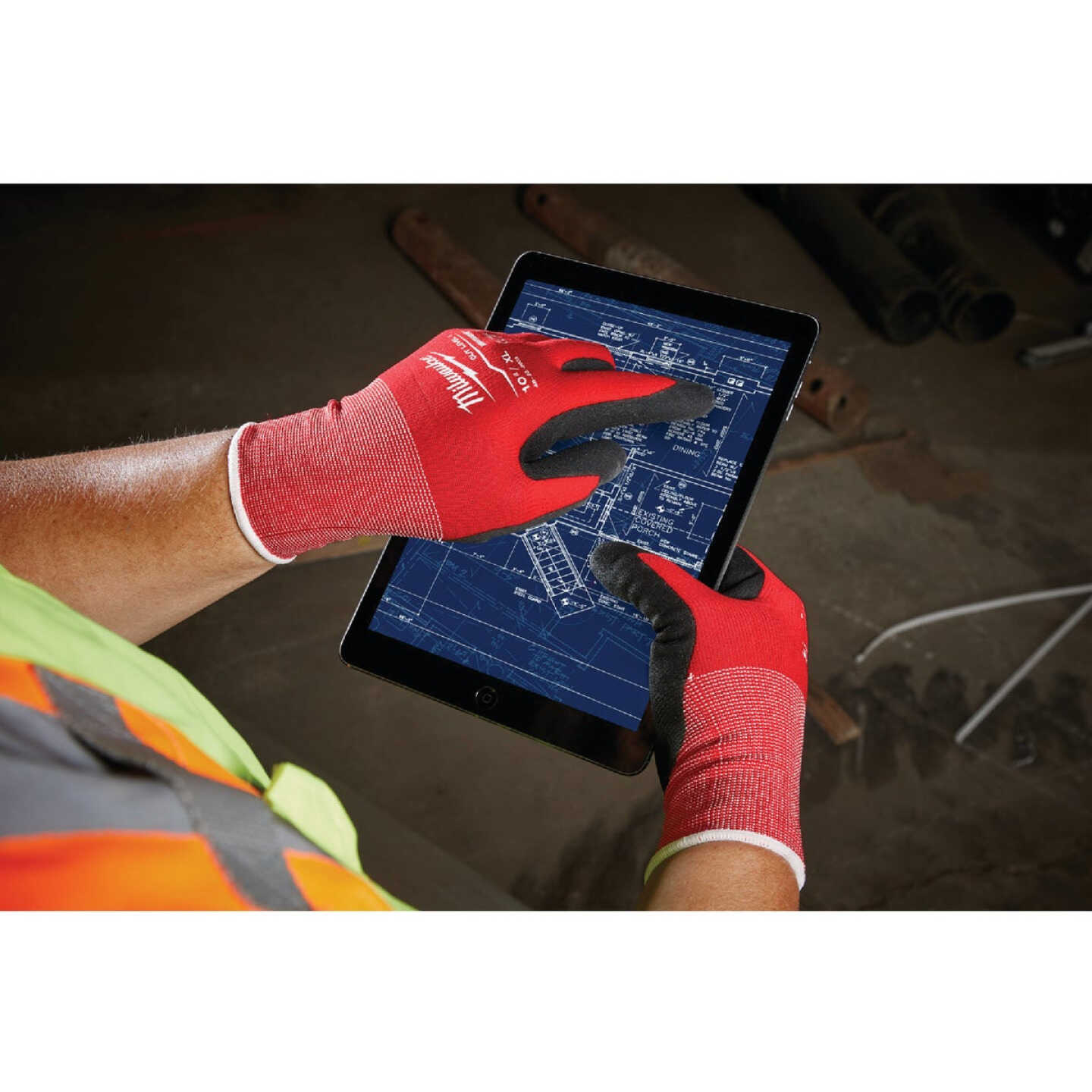Milwaukee Unisex Large Nitrile Coated Cut Level 1 Work Glove Image 4