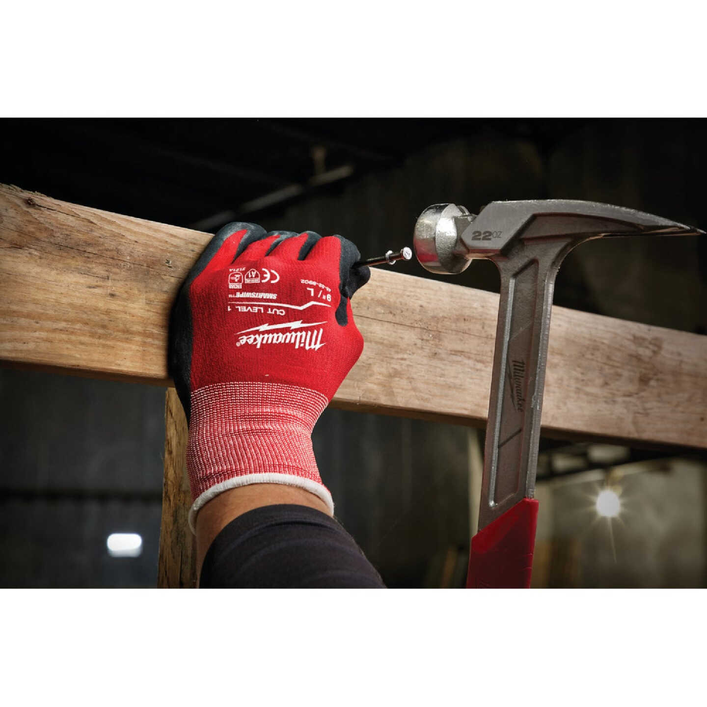 Milwaukee Unisex Large Nitrile Coated Cut Level 1 Work Glove Image 5
