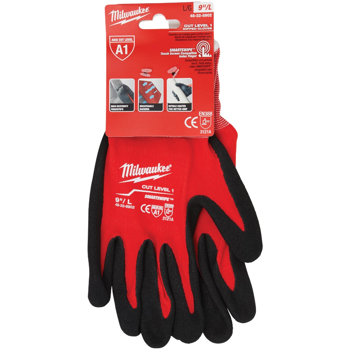 Milwaukee Unisex Large Nitrile Coated Cut Level 1 Work Glove Image 6