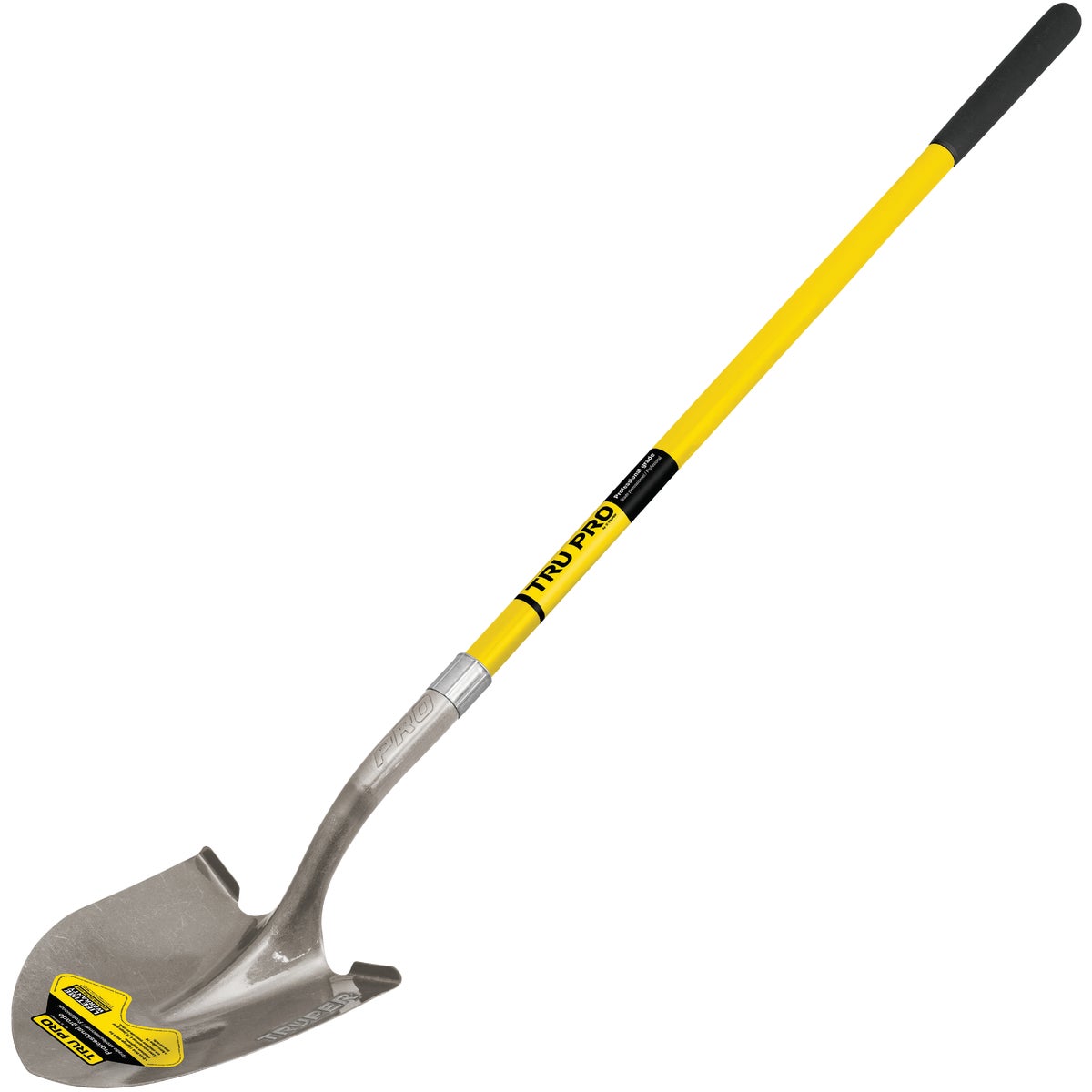 Truper Tru Pro 48 In. Fiberglass Handle Round Point Shovel