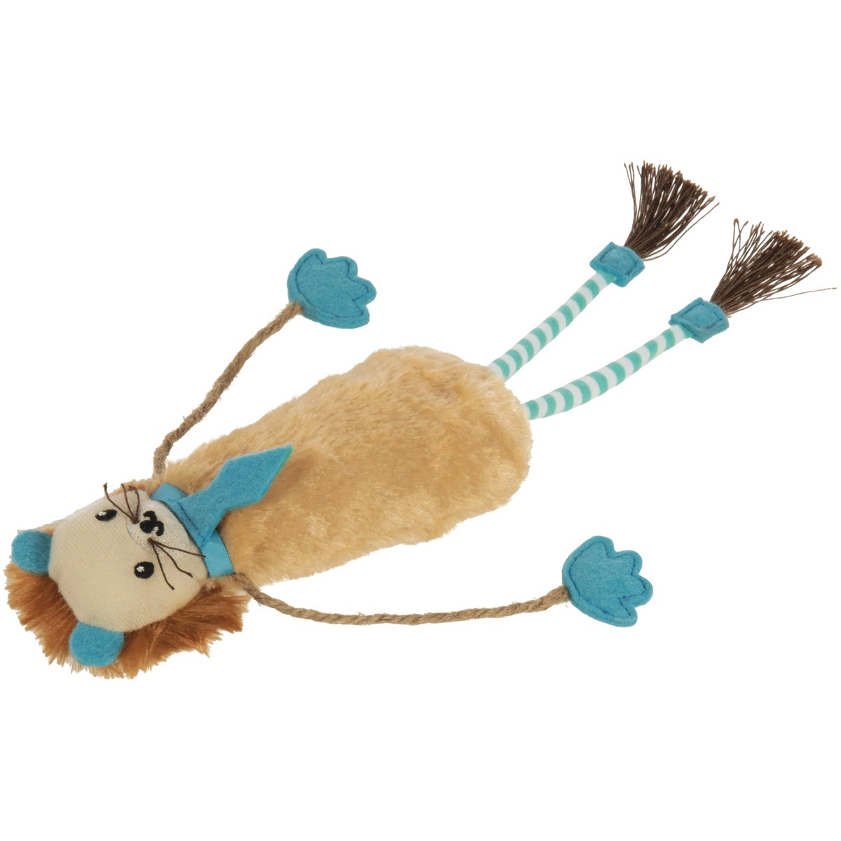 SmartyKat Loopy Lion Door Hanging Breakaway Kicker Catnip Cat Toy Image 4