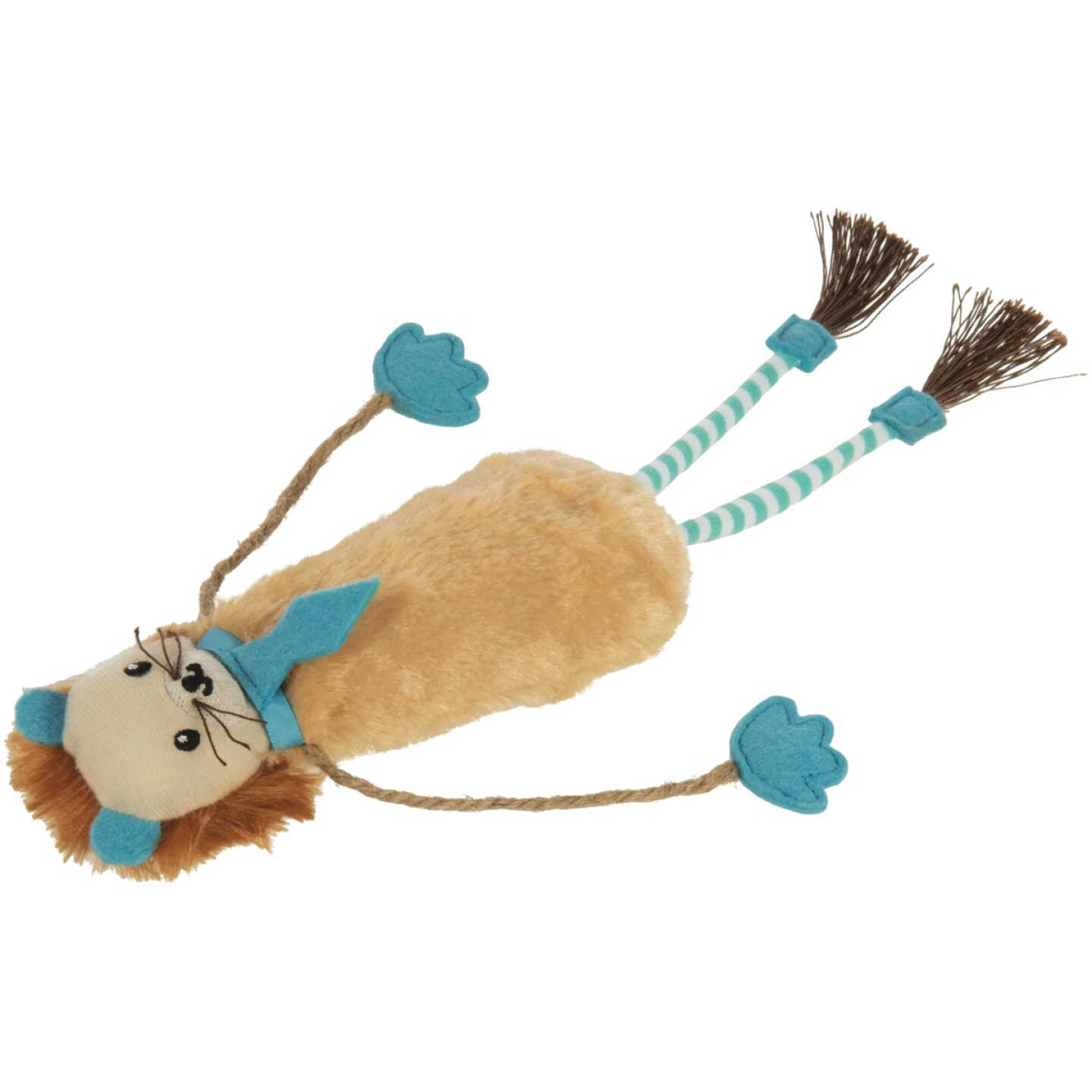 SmartyKat Loopy Lion Door Hanging Breakaway Kicker Catnip Cat Toy Image 4
