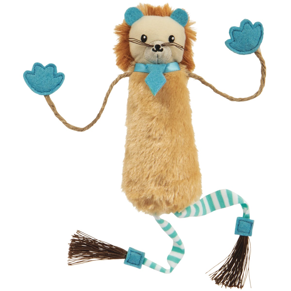 SmartyKat Loopy Lion Door Hanging Breakaway Kicker Catnip Cat Toy Image 3