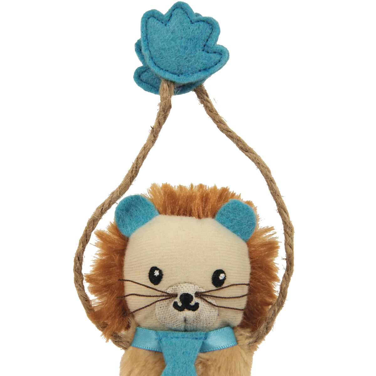 SmartyKat Loopy Lion Door Hanging Breakaway Kicker Catnip Cat Toy Image 5