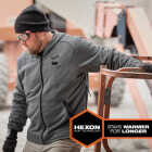 Milwaukee M12 Men's 2X Gray Full-Zip Heated Hoodie Kit Image 2