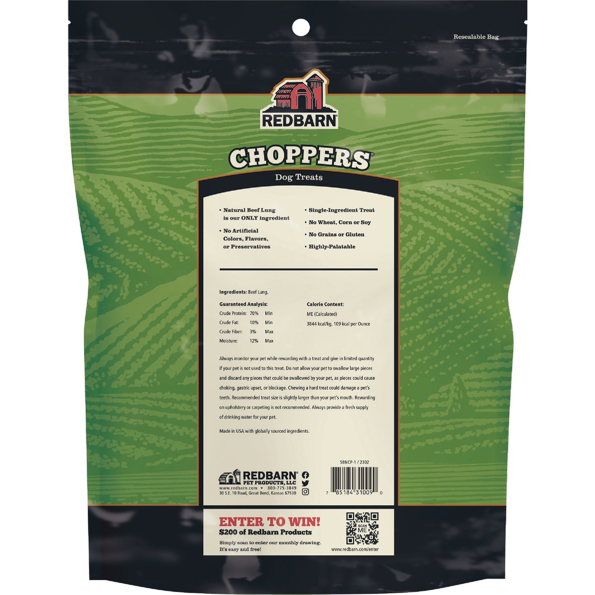 Redbarn Choppers 9 Oz. Dog Treat Image 2