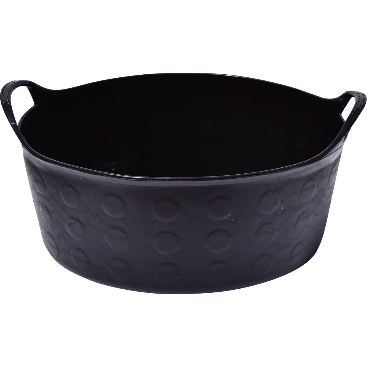 Tuff Stuff 4 Gal. Black Short Plastic Flex Tub