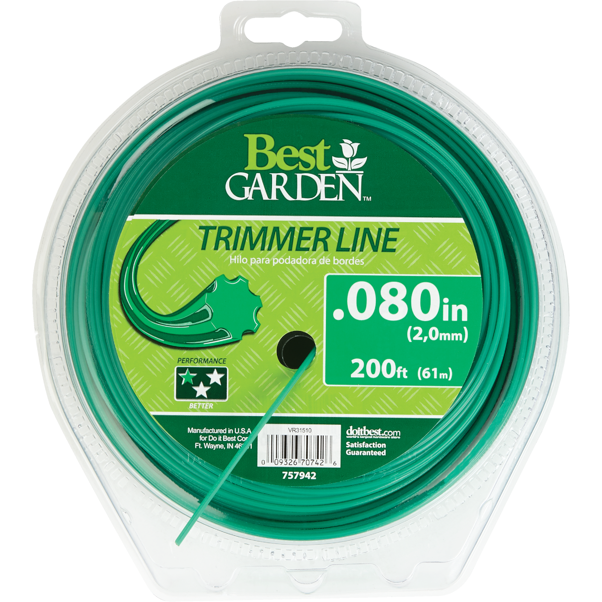 Best Garden 0.080 In. x 200 Ft. Universal Geared Trimmer Line