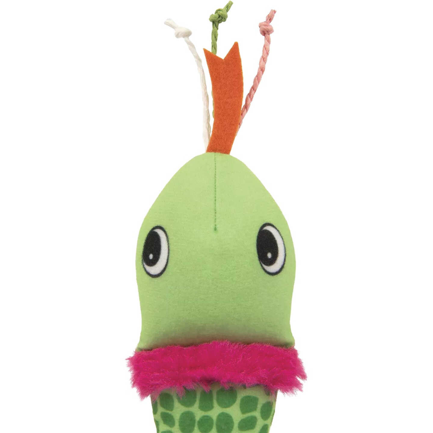 SmartyKat Crinkle Creeper Crinkle Plush Snake Kicker Catnip Cat Toy Image 4