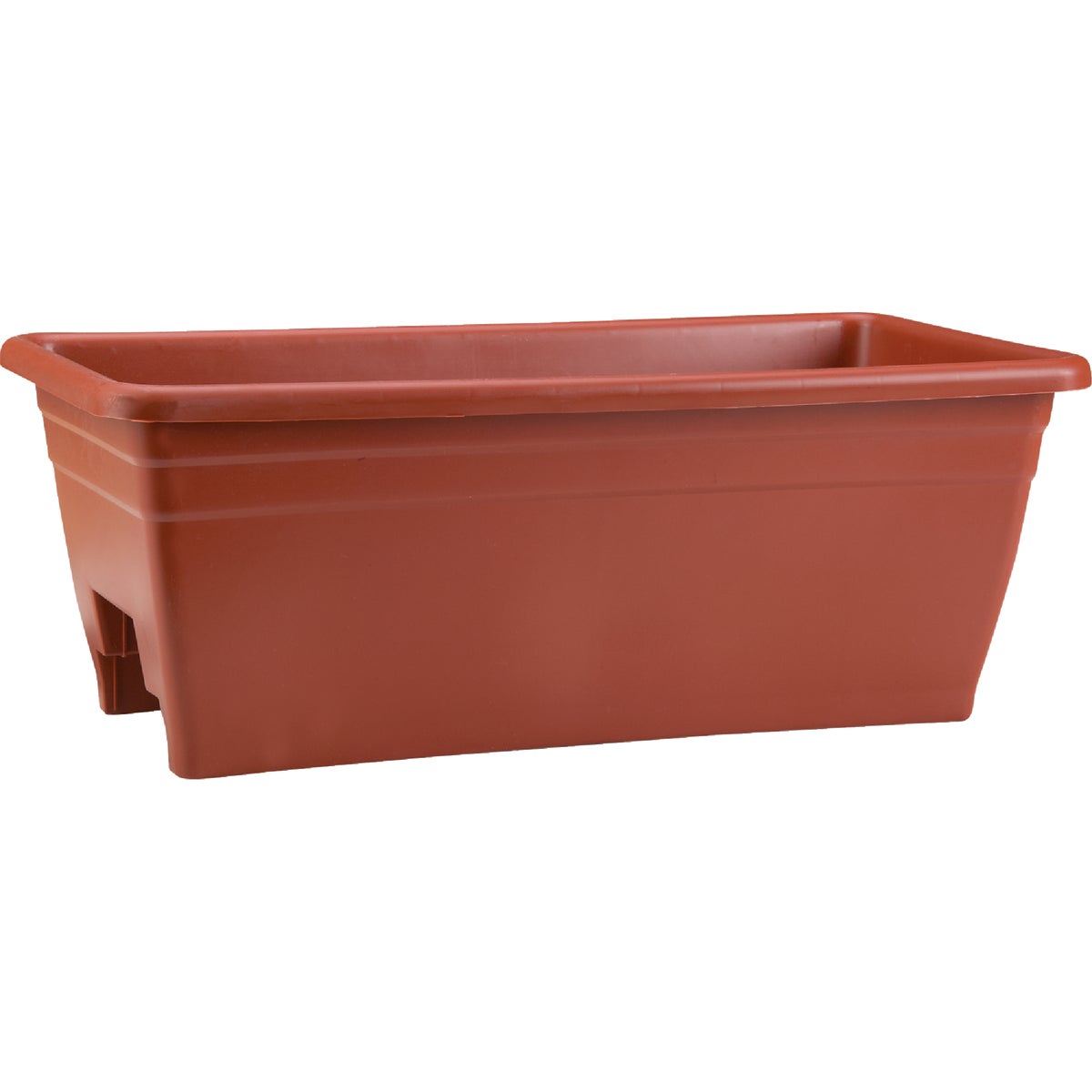 Myers 8 In. H. x 24 In. L. Poly Terra Cotta Deck Rail Planter