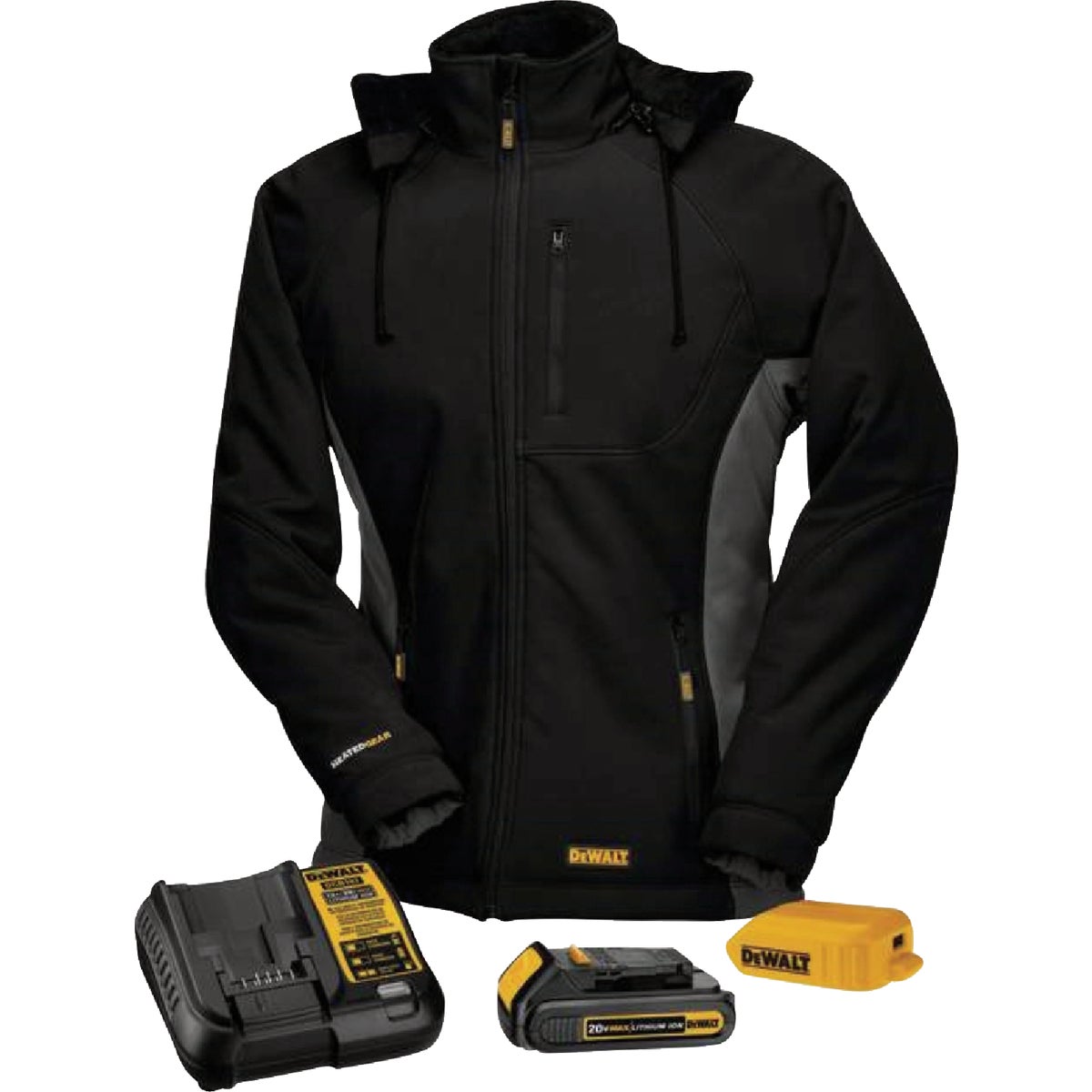 DEWALT Women's Black Soft Shell Heated Coat Kit, M Image 3