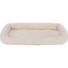 FurHaven Small Faux Lambswool Crate Bolster Image 1