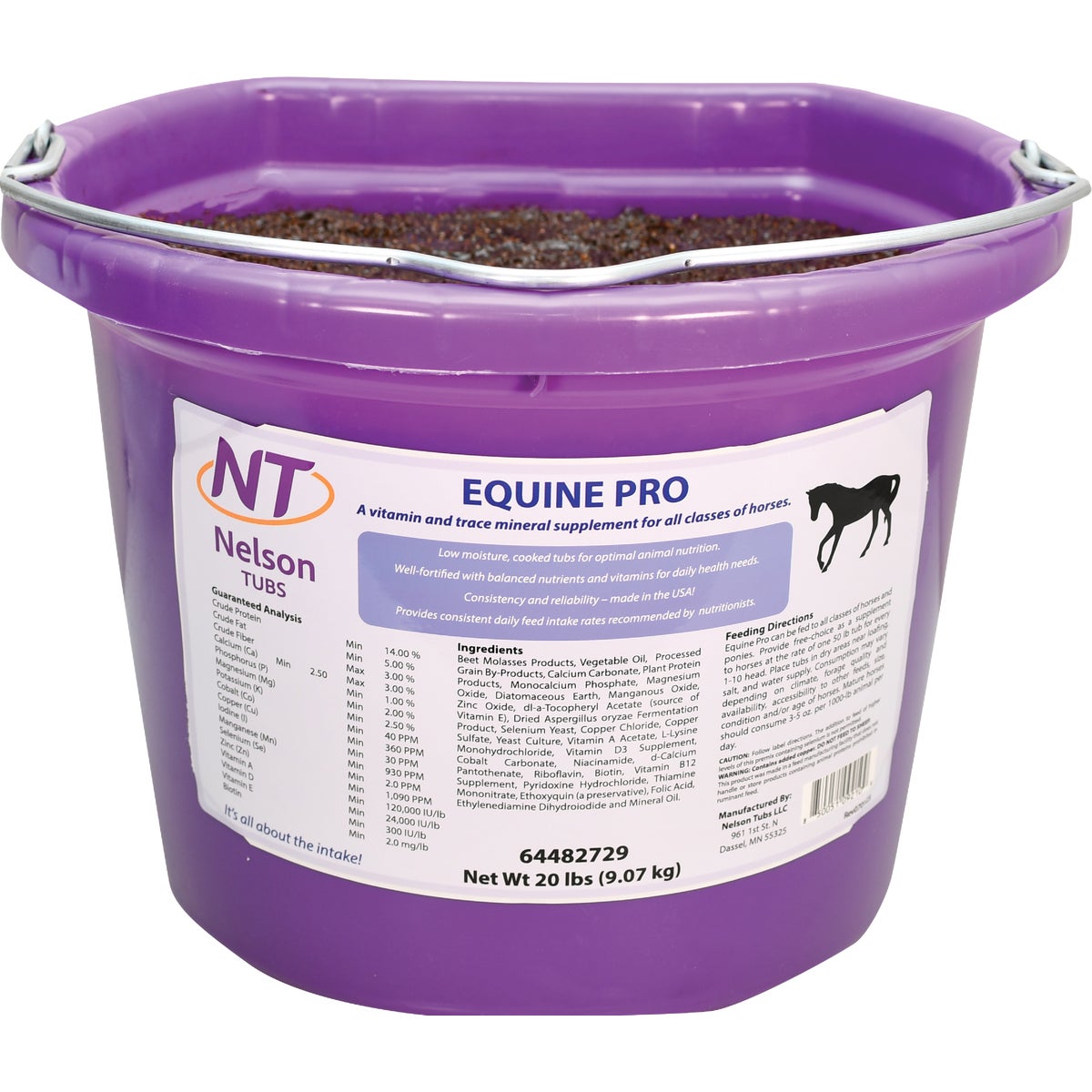 Nelson Tubs Equine Pro 20 Lb. Horse Feed Supplement Image 1