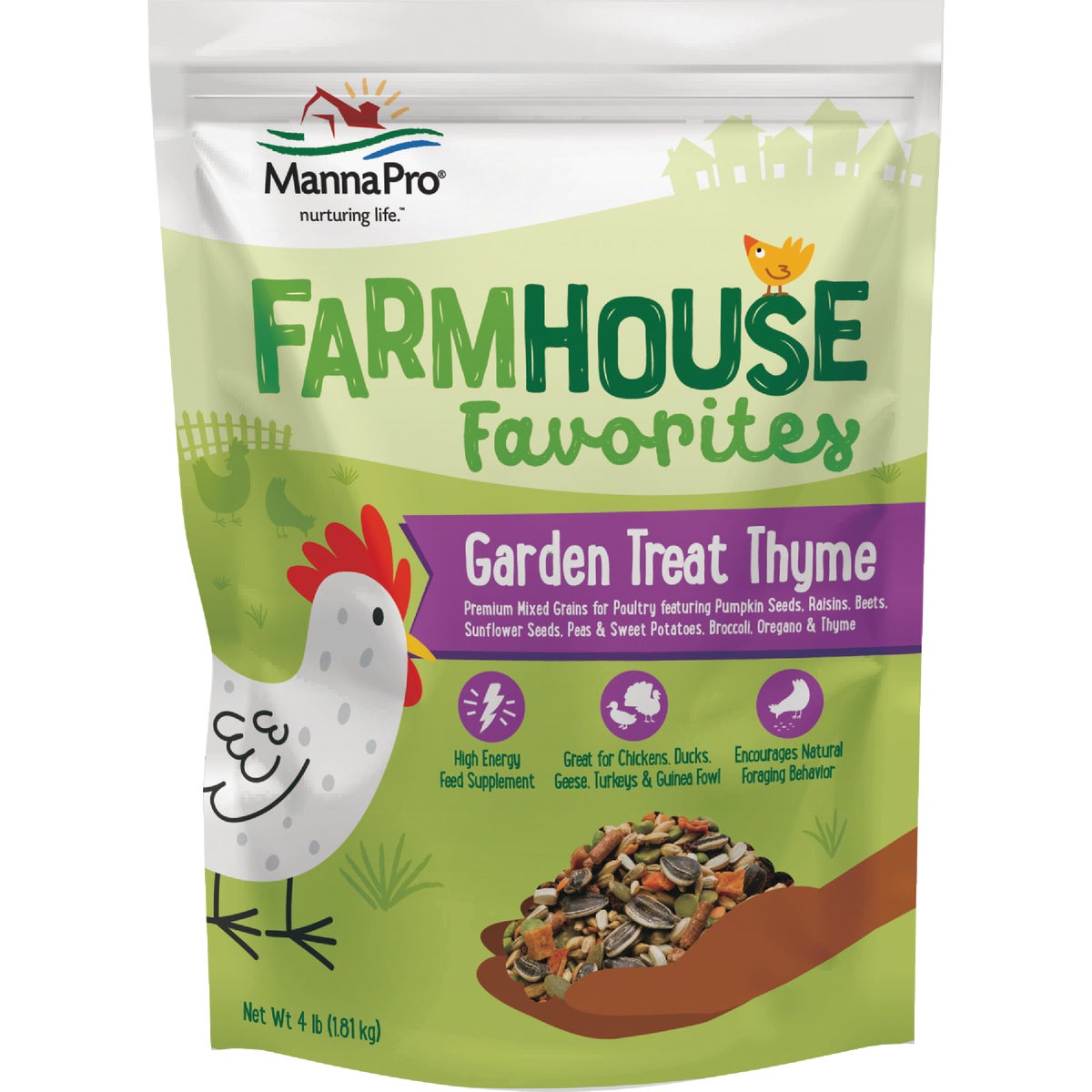 Manna Pro Farmhouse Favorites 4 Lb. Thyme Garden Treat