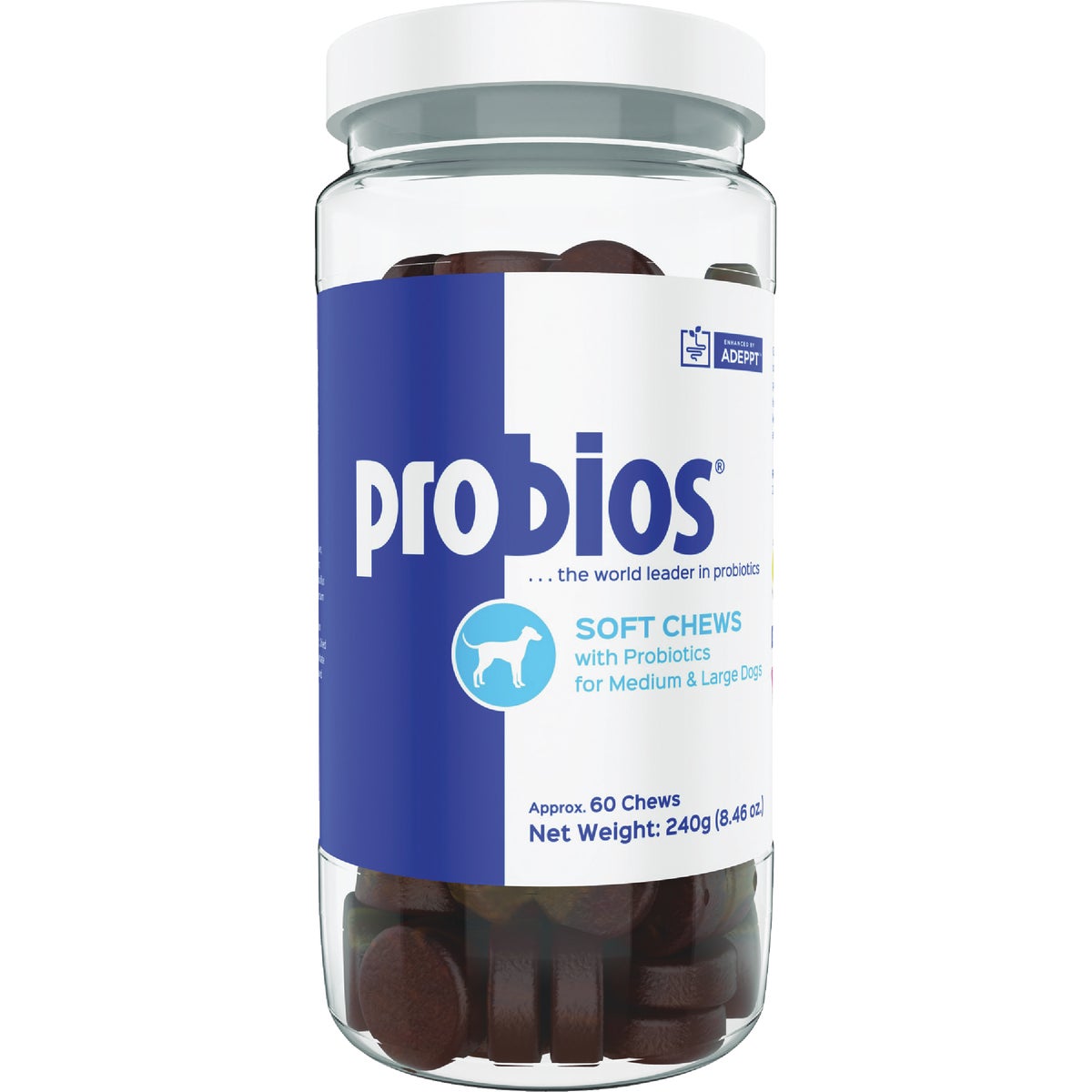 Probios Medium & Large Dog Probiotic Soft Chew (60-Count)