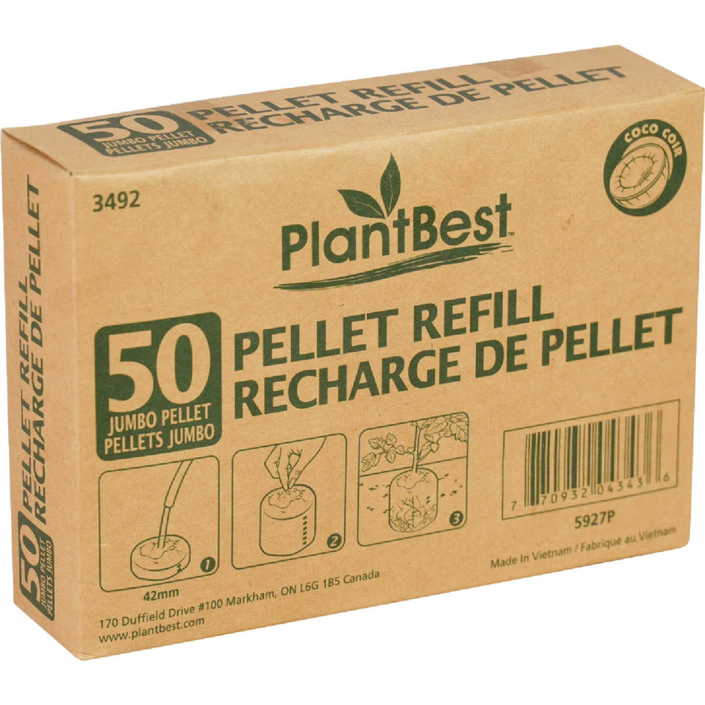 PlantBest Jumbo Coir Pellet Refill (50-Pack) Image 4