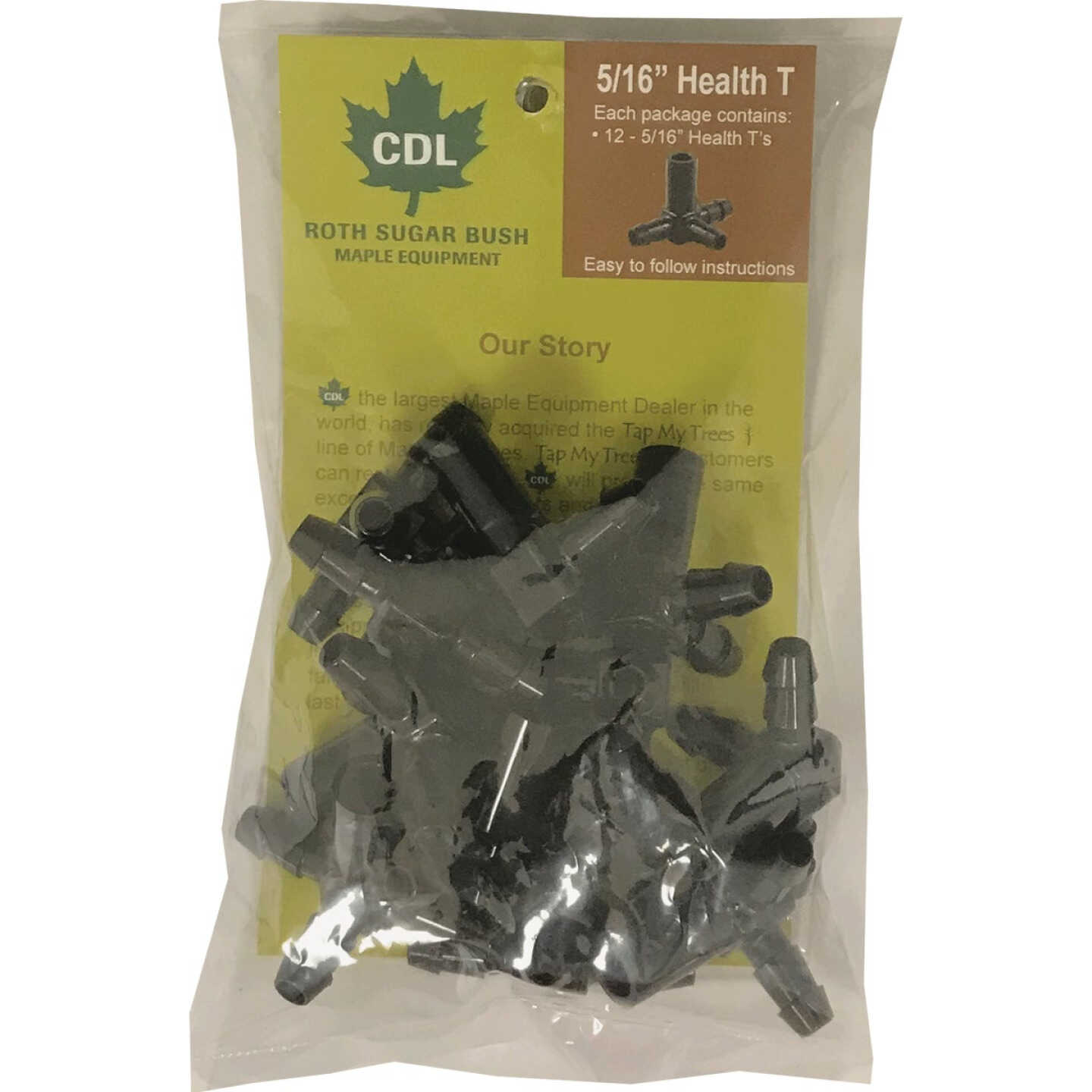 CDL 5/16 In. Maple Tubing Tee (12-Pack) Image 1