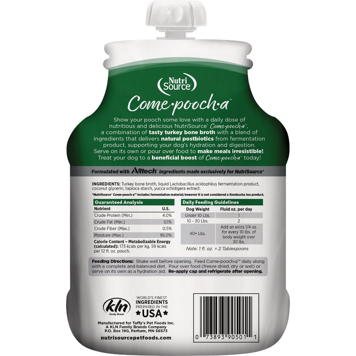 NutriSource Come-Pooch-a 12 Oz. Turkey Bone Broth Recipe Image 7
