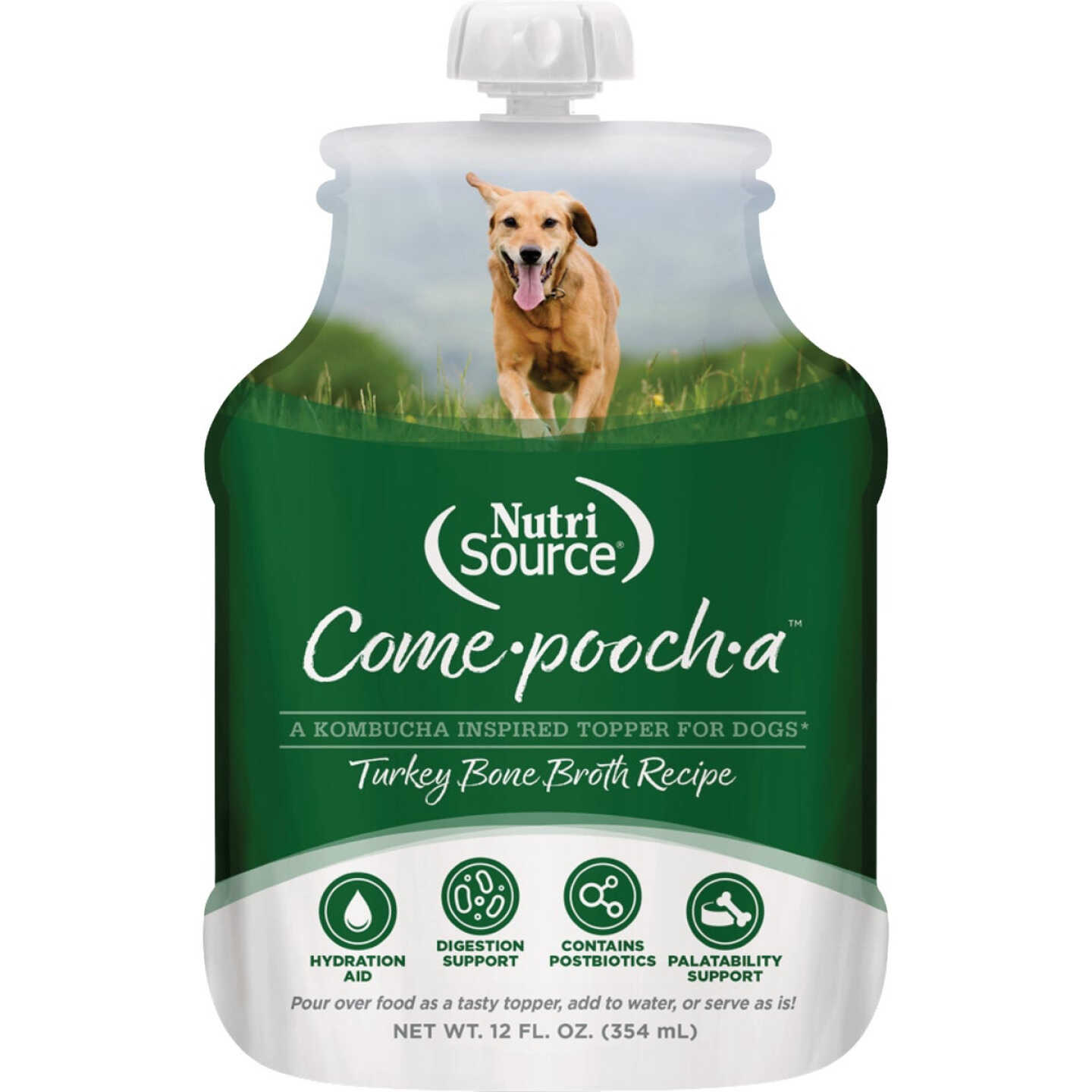 NutriSource Come-Pooch-a 12 Oz. Turkey Bone Broth Recipe Image 1