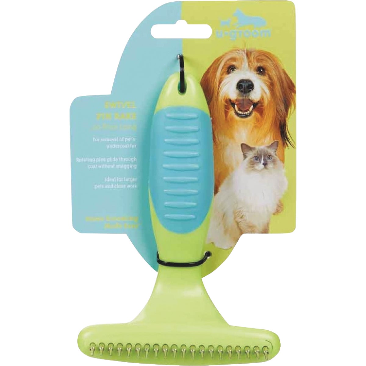 Boss Pet U-groom 20-Pin Swivel Pin Rake Image 2