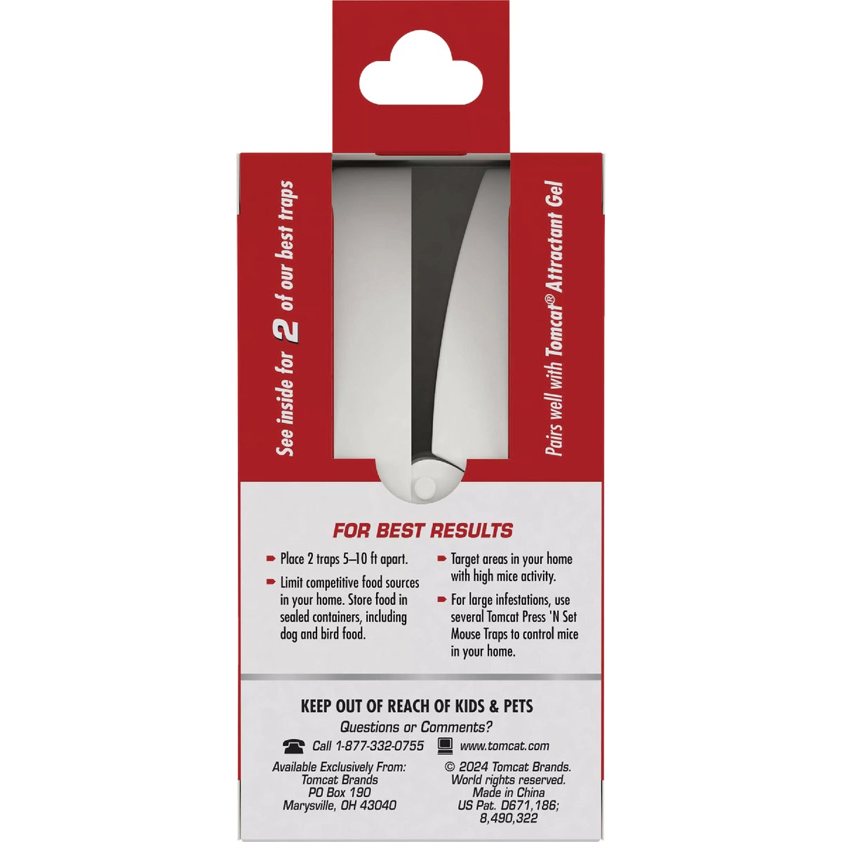 Tomcat Press 'N Set Mechanical Mouse Trap (2-Pack) Image 2