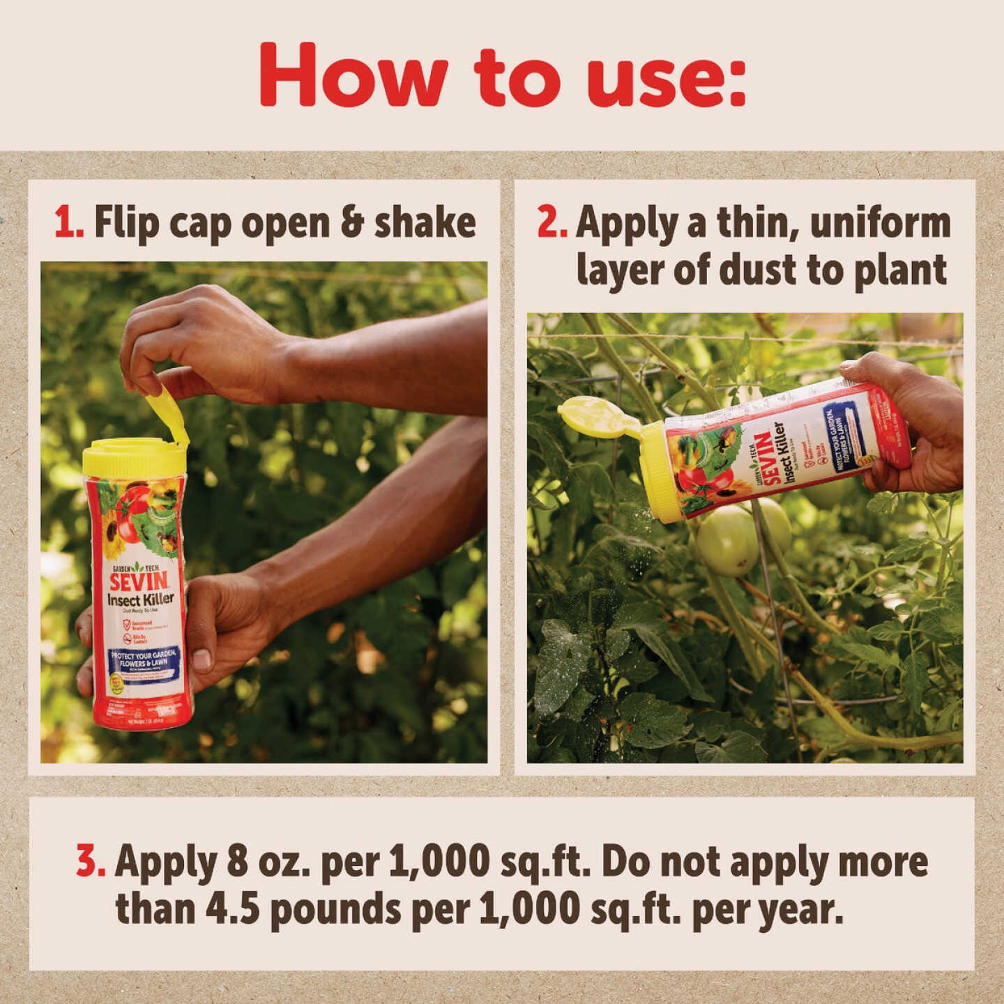 Garden Tech Sevin 1 Lb. Ready To Use Insect Killer Garden Dust Image 4