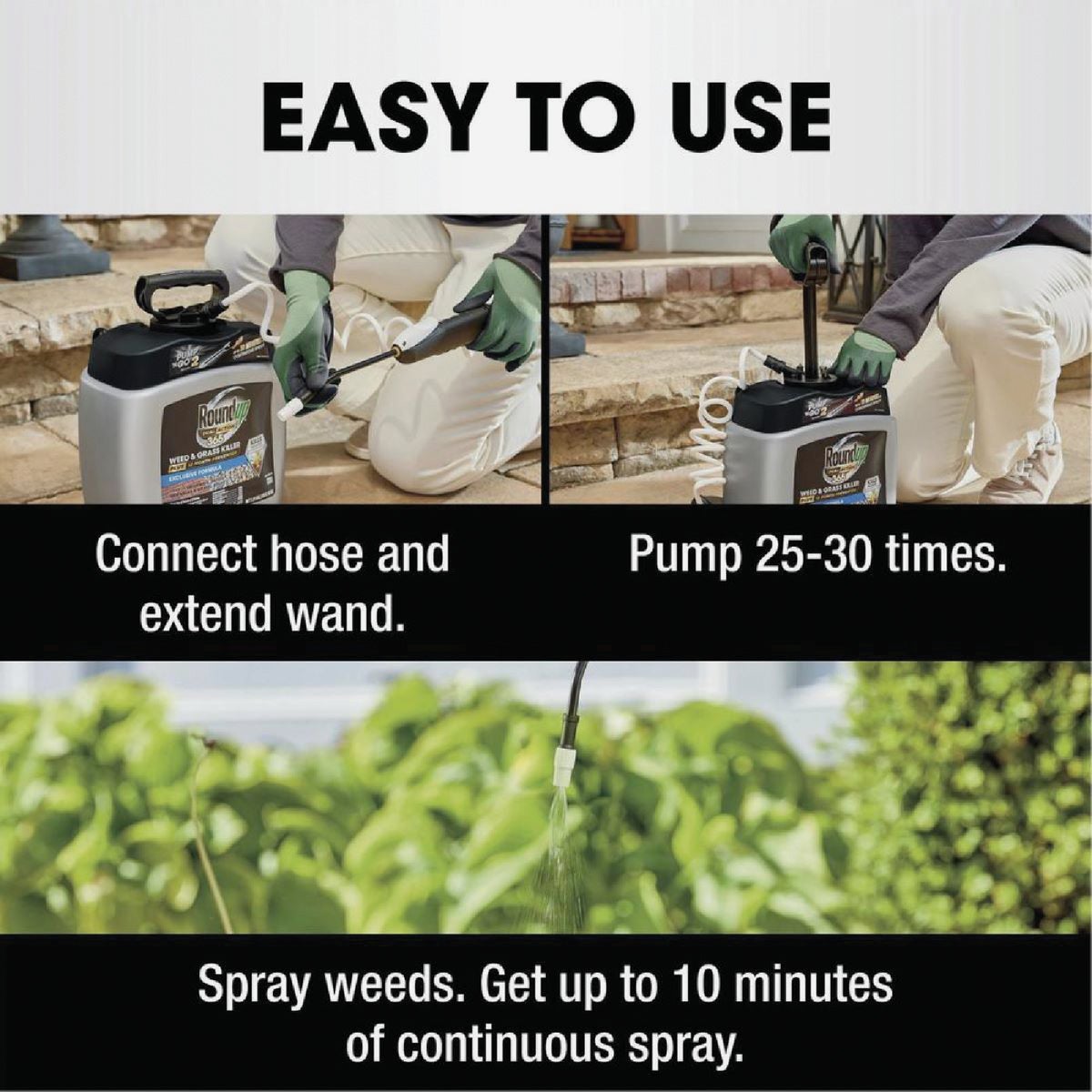 Roundup Dual Action 365 Pump 'N Go 1.33 Gal. Exclusive Formula Sprayer Weed & Grass Killer Image 3